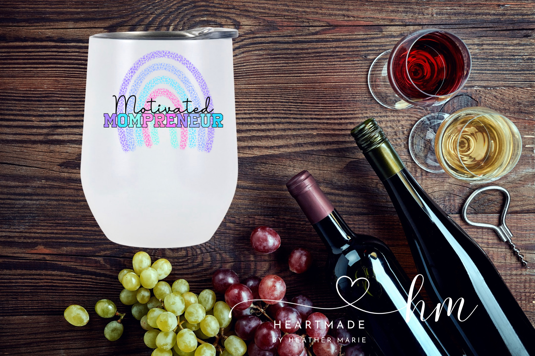 Motivated Mompreneur Wine Tumbler