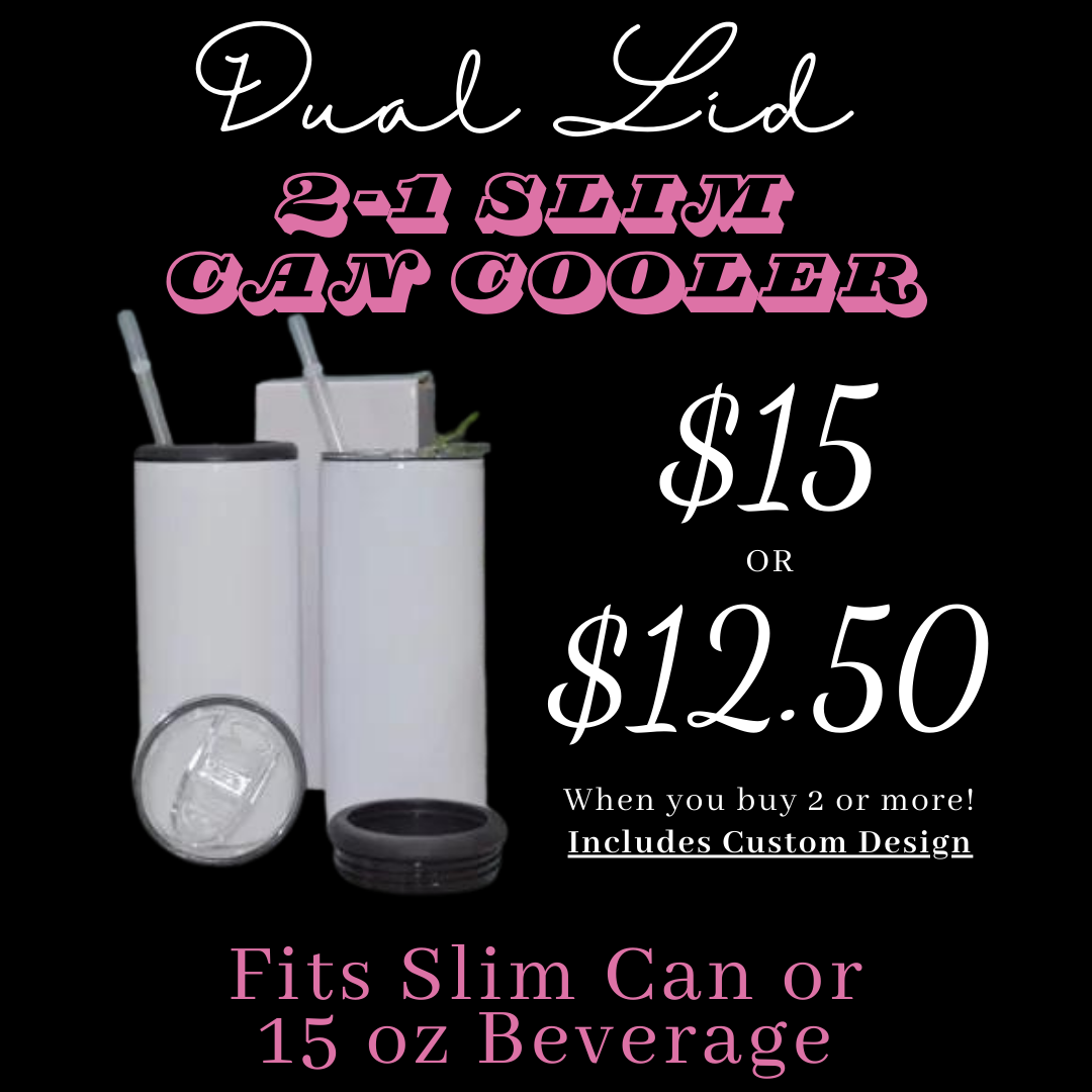 2 in 1 Slim Can Cooler