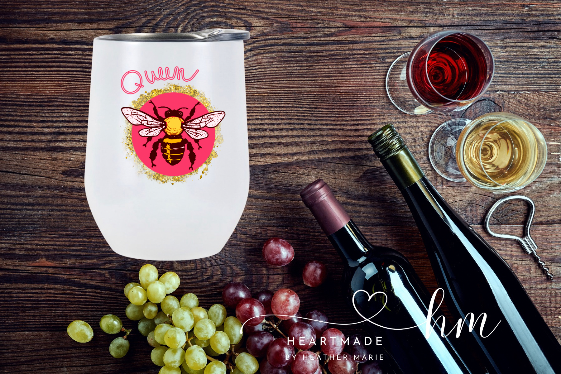 Queen Bee Wine Tumbler