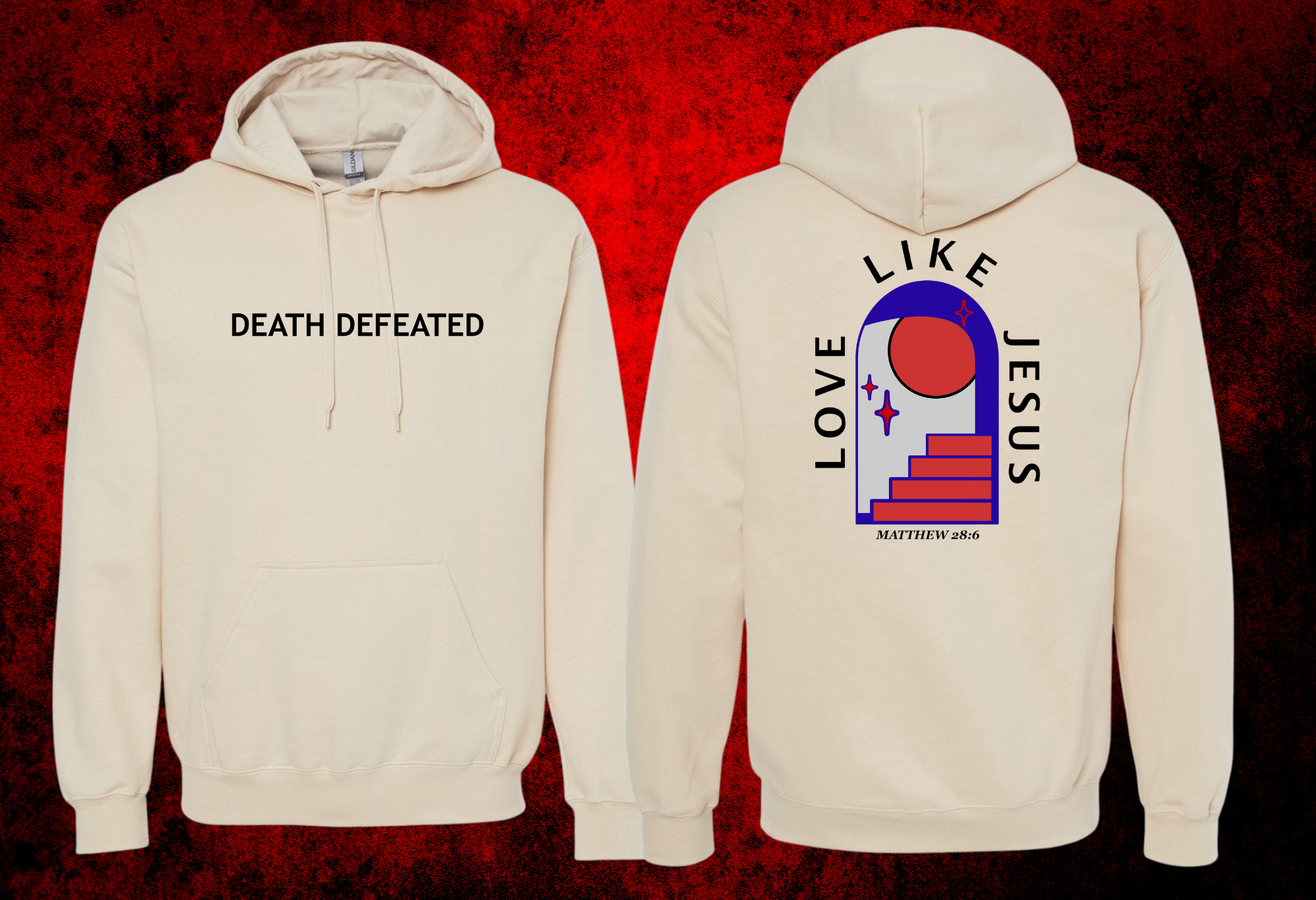 Death Defeated - Hoodie (Tan)