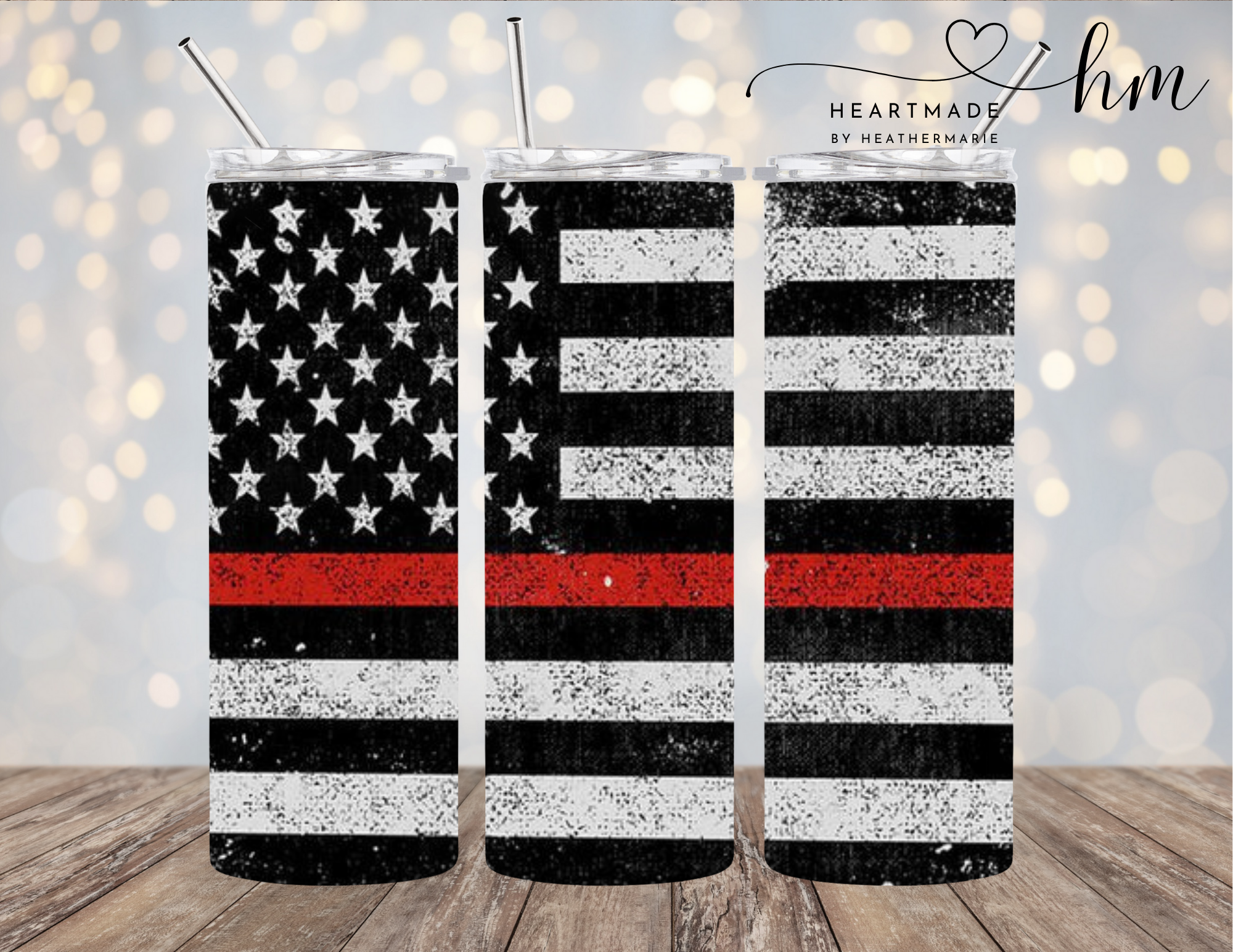 Flag Red Line Tumbler