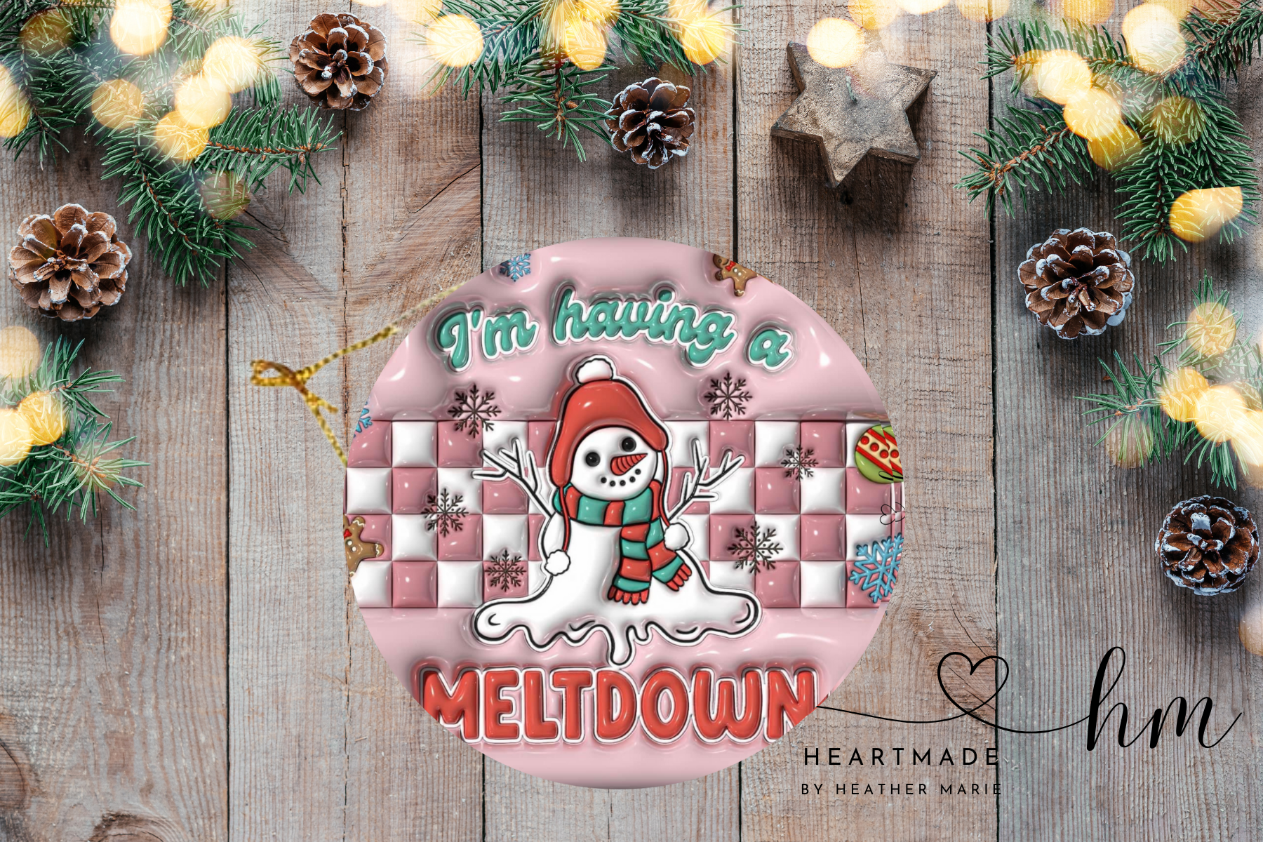 Meltdown 3D Ornament