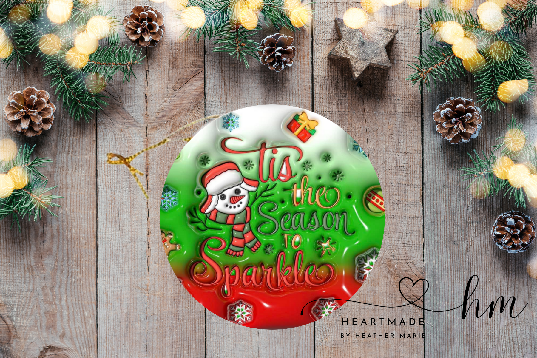 Season to Sparkle 3D Ornament