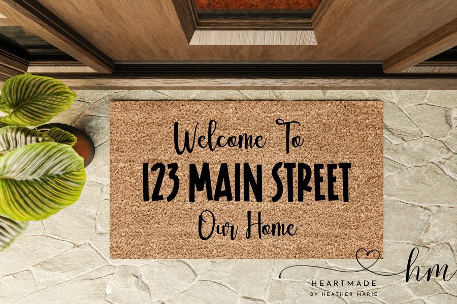 Personalized Address Doormat