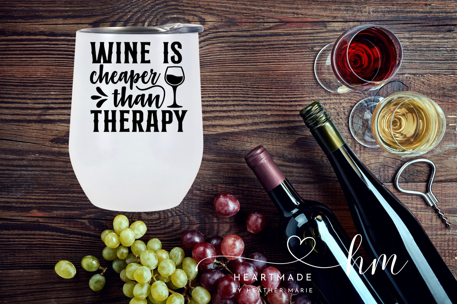 Cheaper than Therapy Wine Tumbler