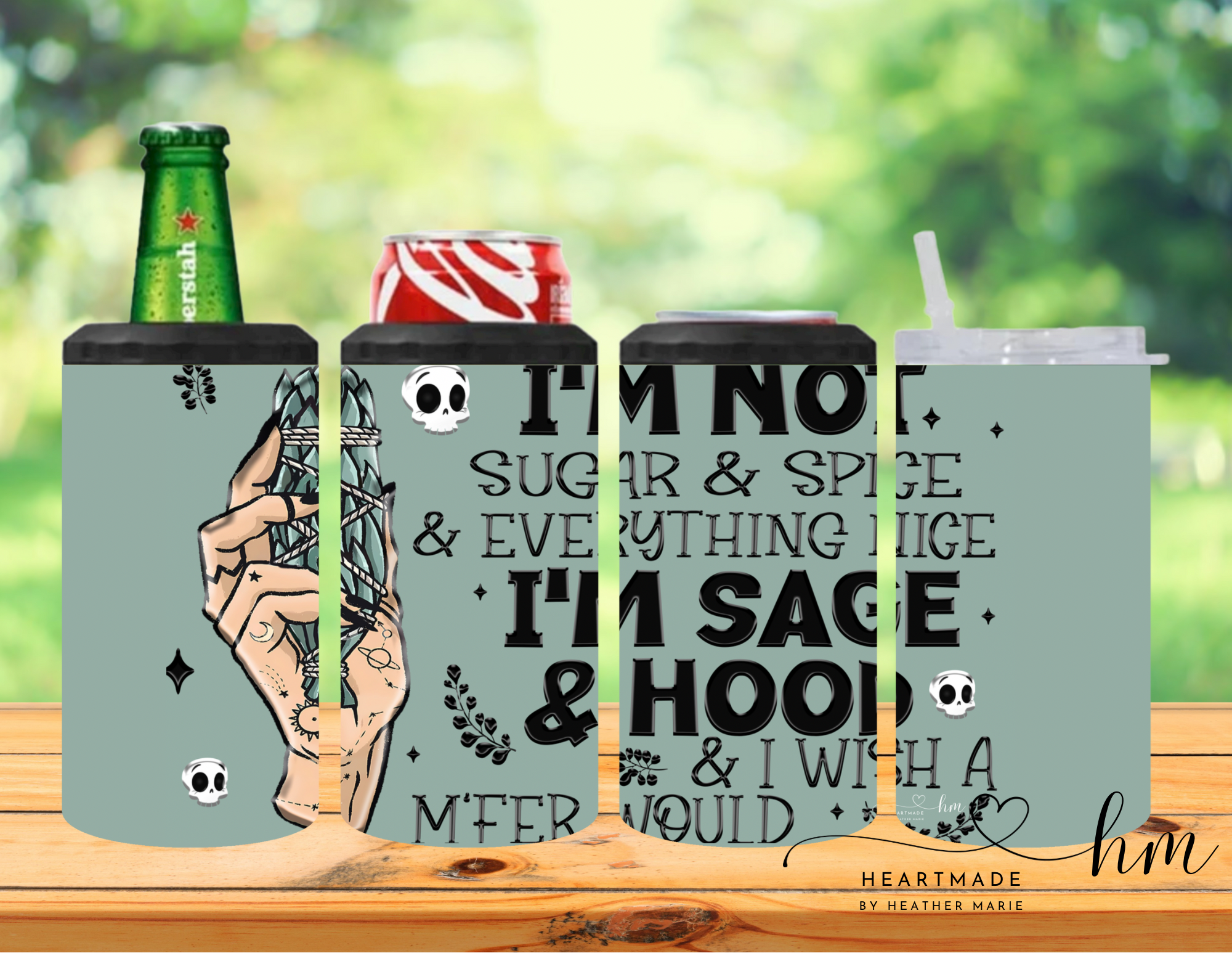 4 in 1 Sage and Hood 3D Tumbler