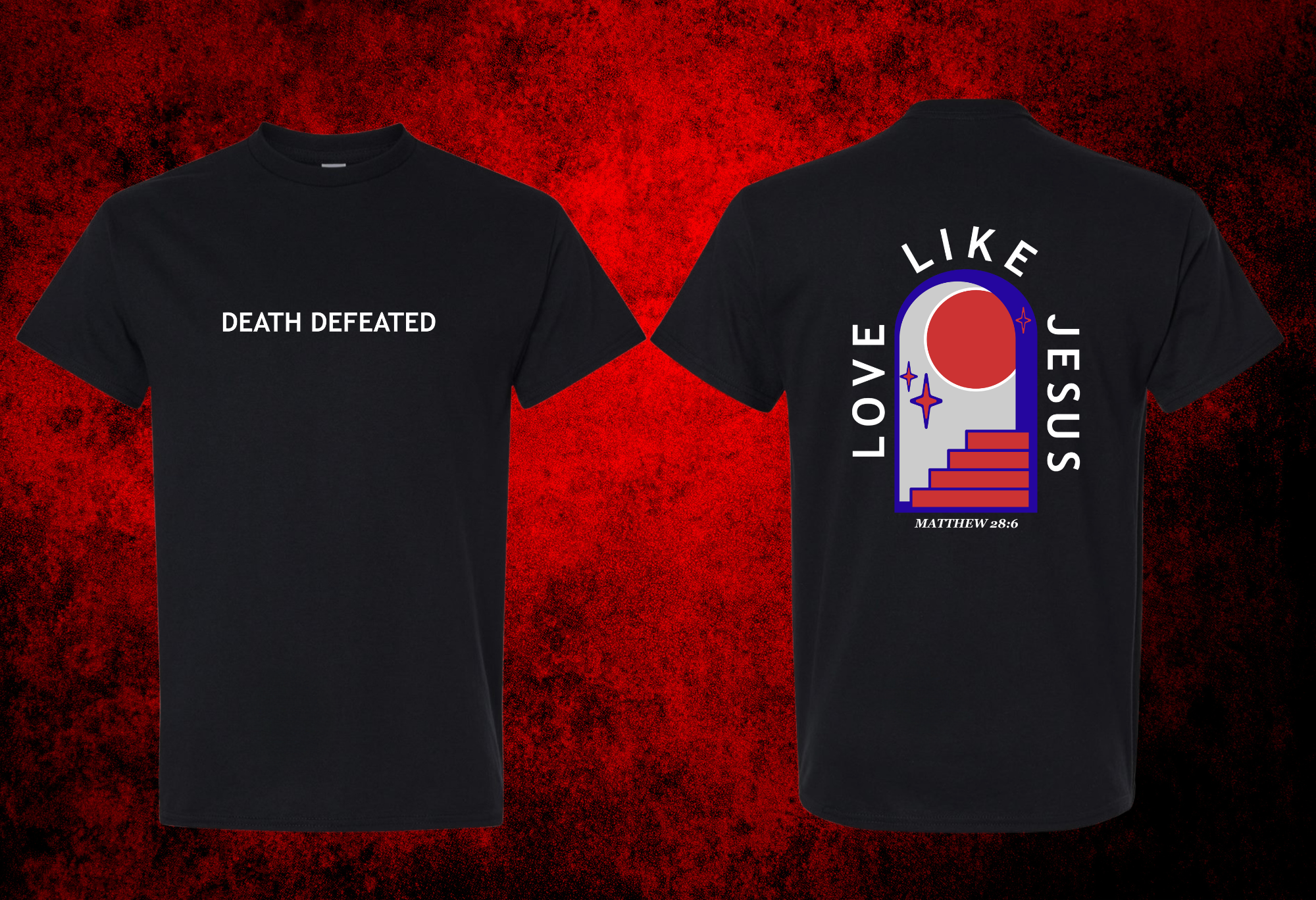 Death Defeated - Short Sleeve Crew (Black)