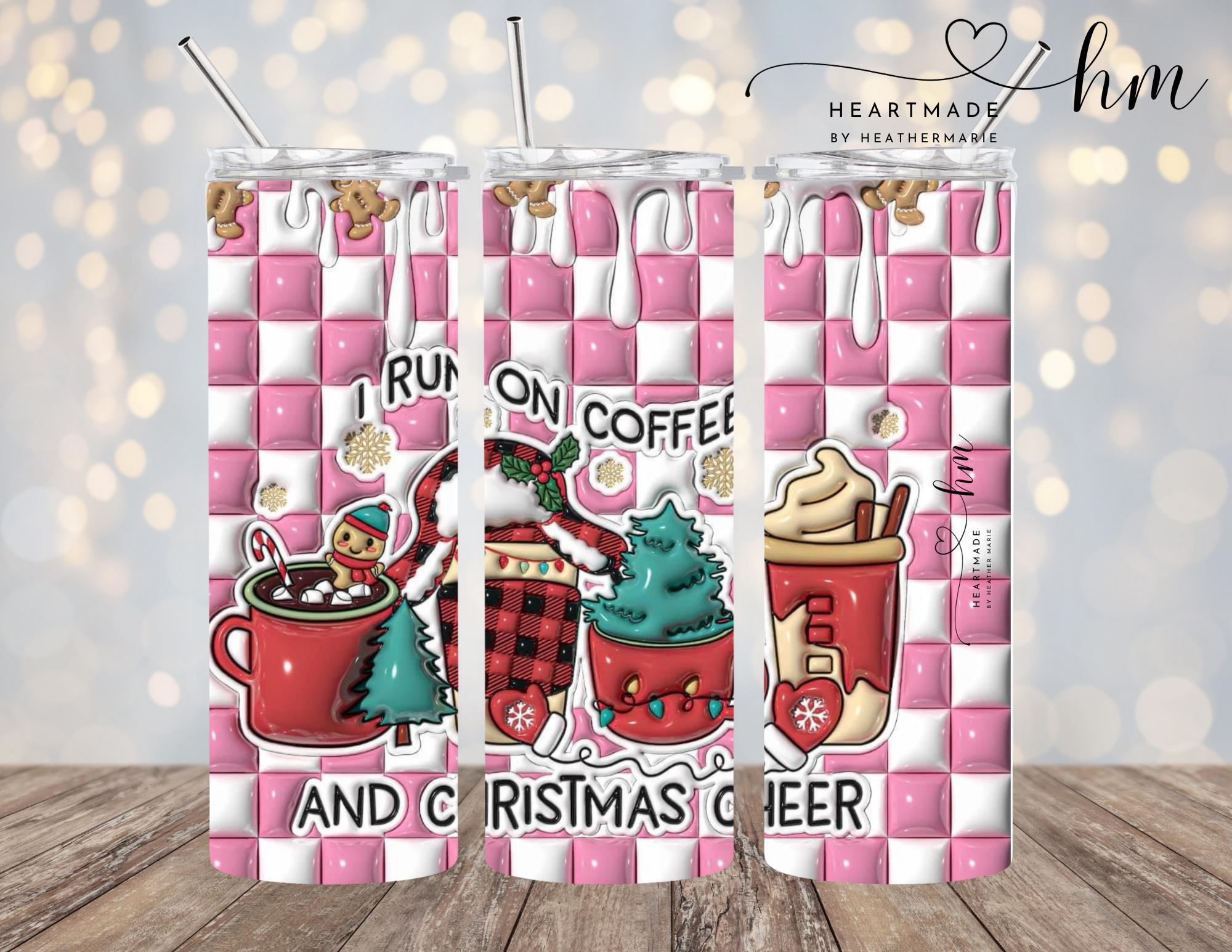 Coffee and Christmas Cheer 3D Tumbler