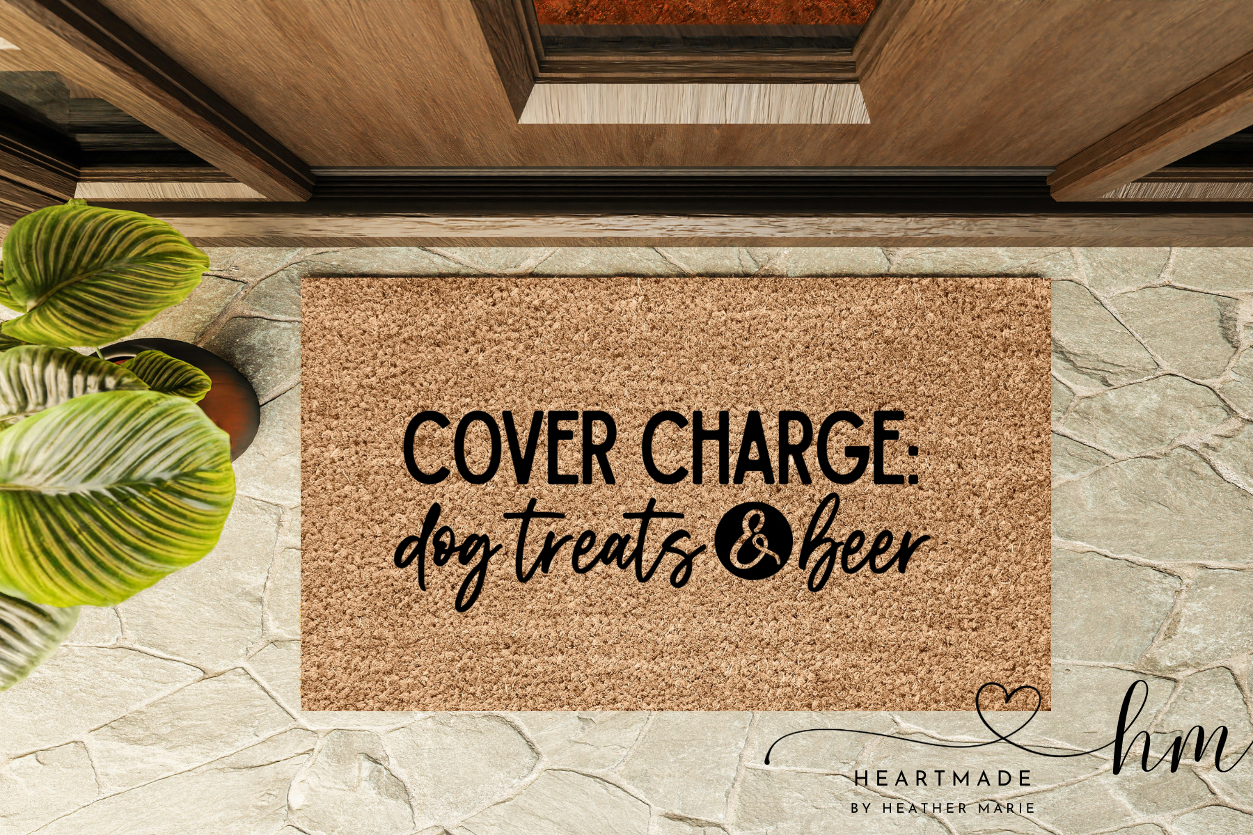 Dog Treats and Beer Doormat