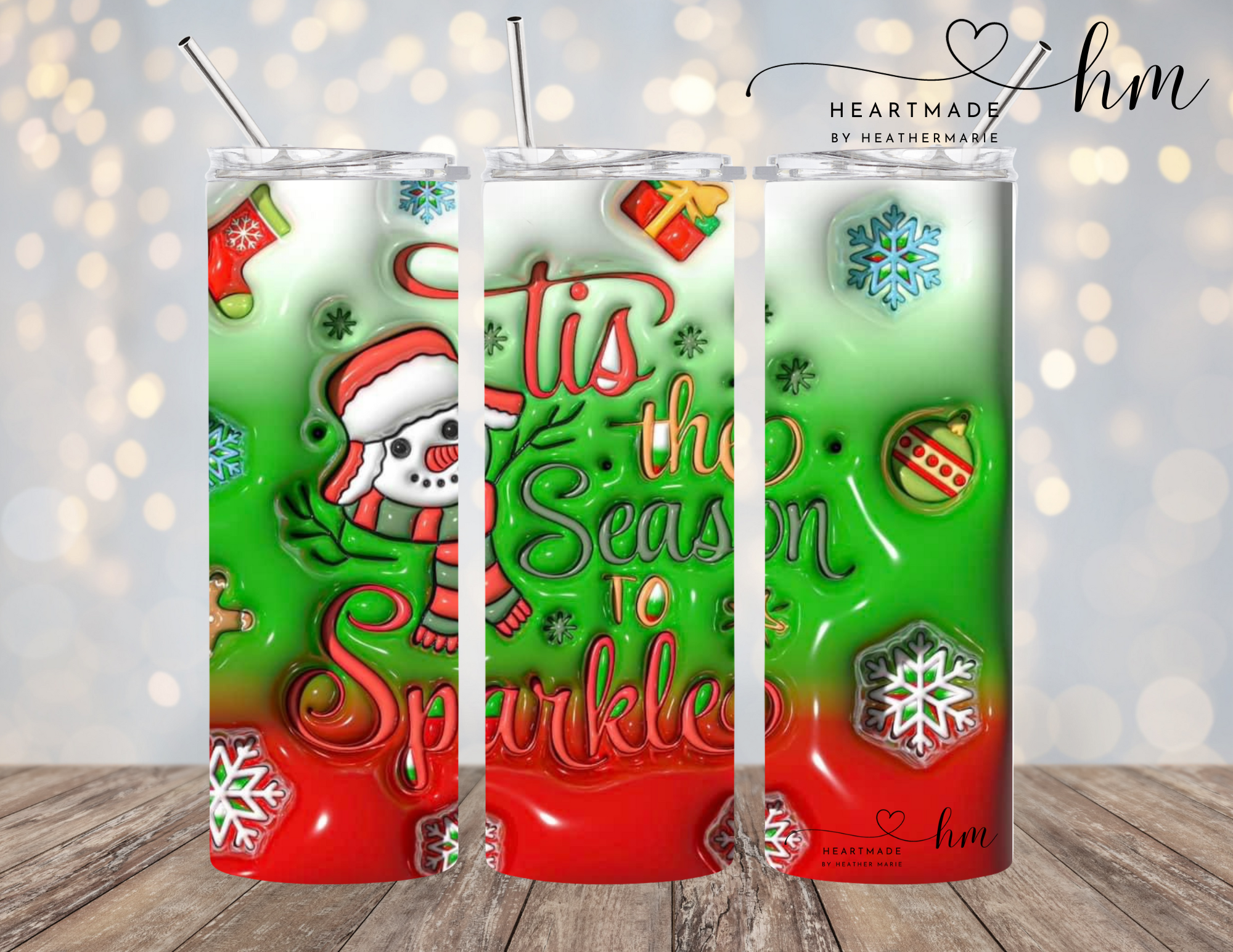 Tis The Season 3D Tumblers