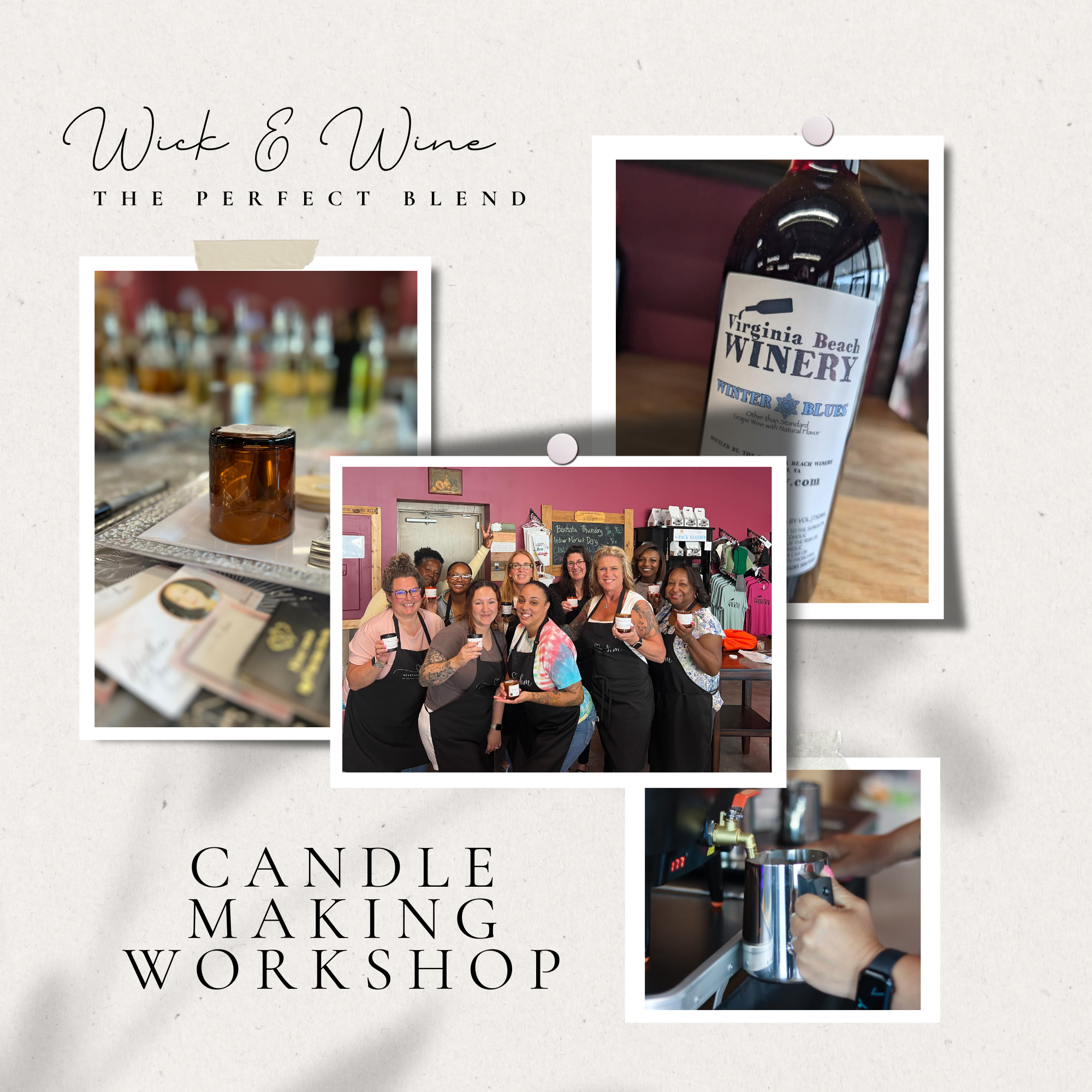 11/2/2025 Wick & Wine: The Perfect Blend at Virginia Beach Winery