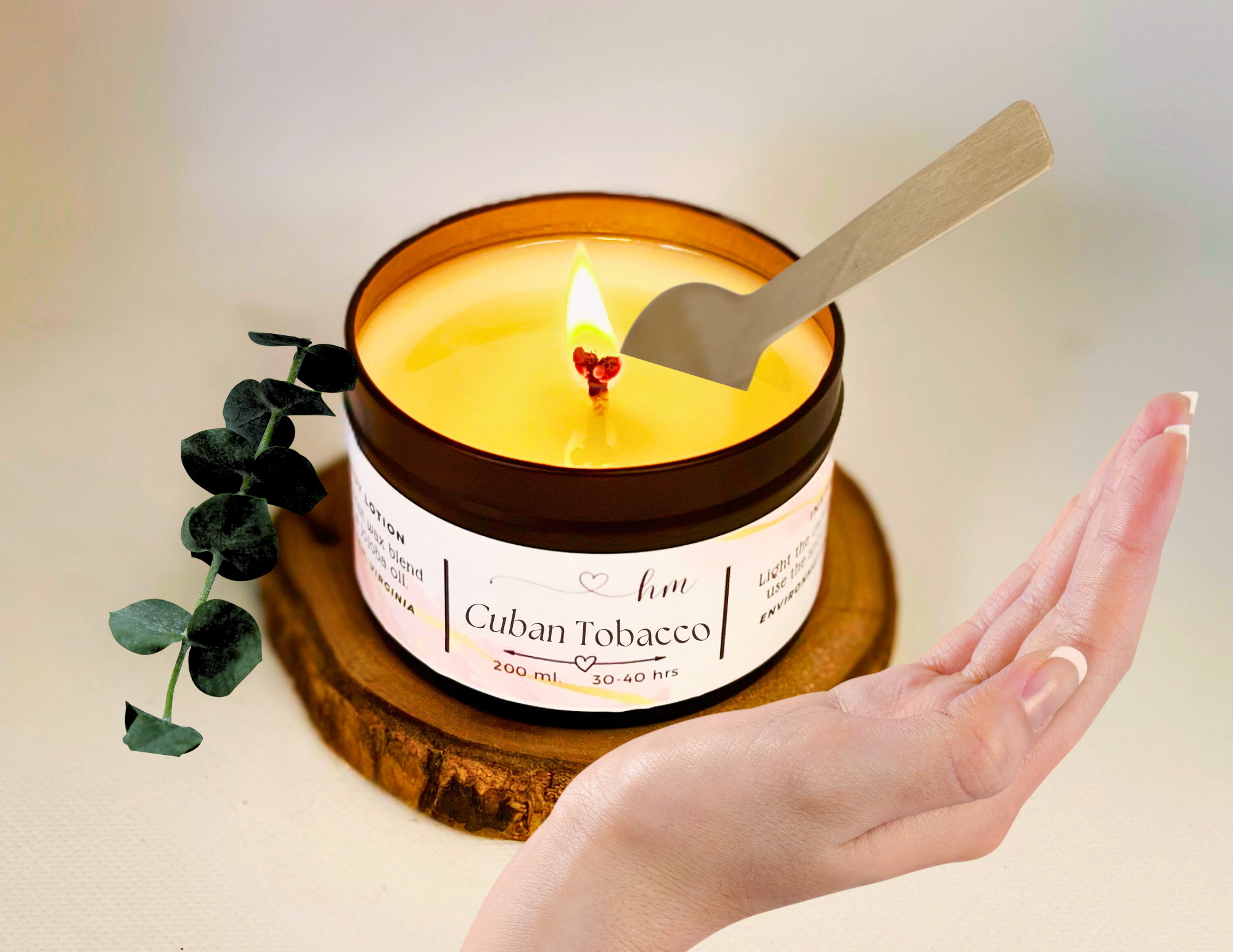 Cuban Tobacco Lotion+Massage Candle