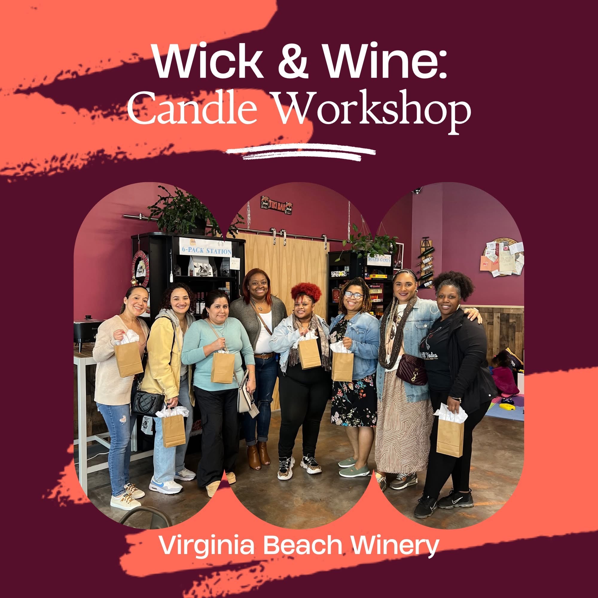 11/16/2025 Wick &amp; Wine: The Perfect Blend at Virginia Beach Winery