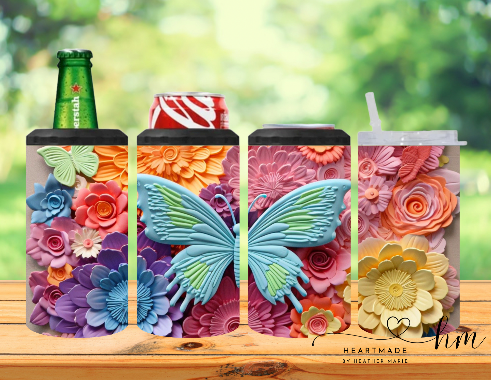 4 in 1 Butterfly 3D Tumbler