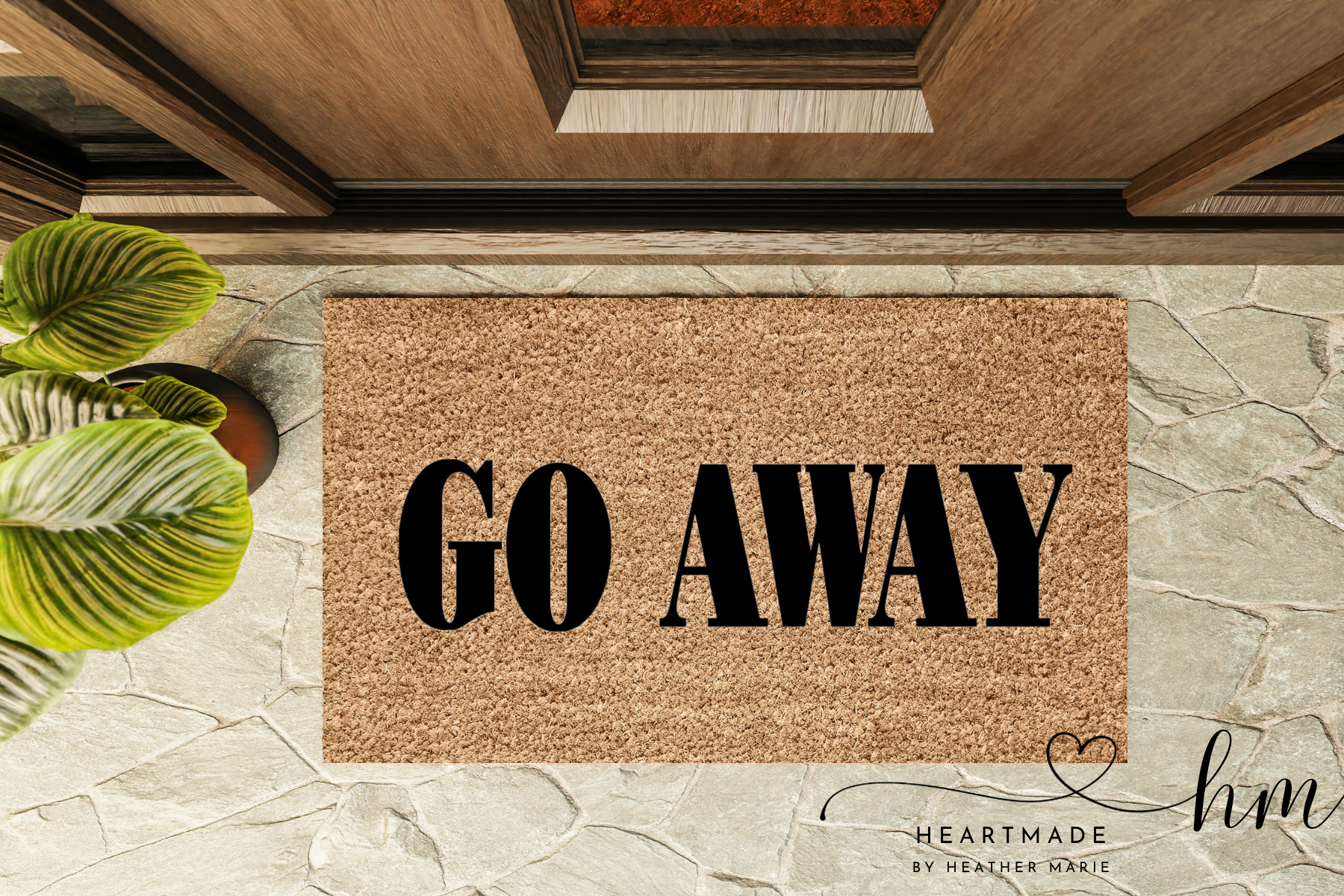 GO AWAY Doormat