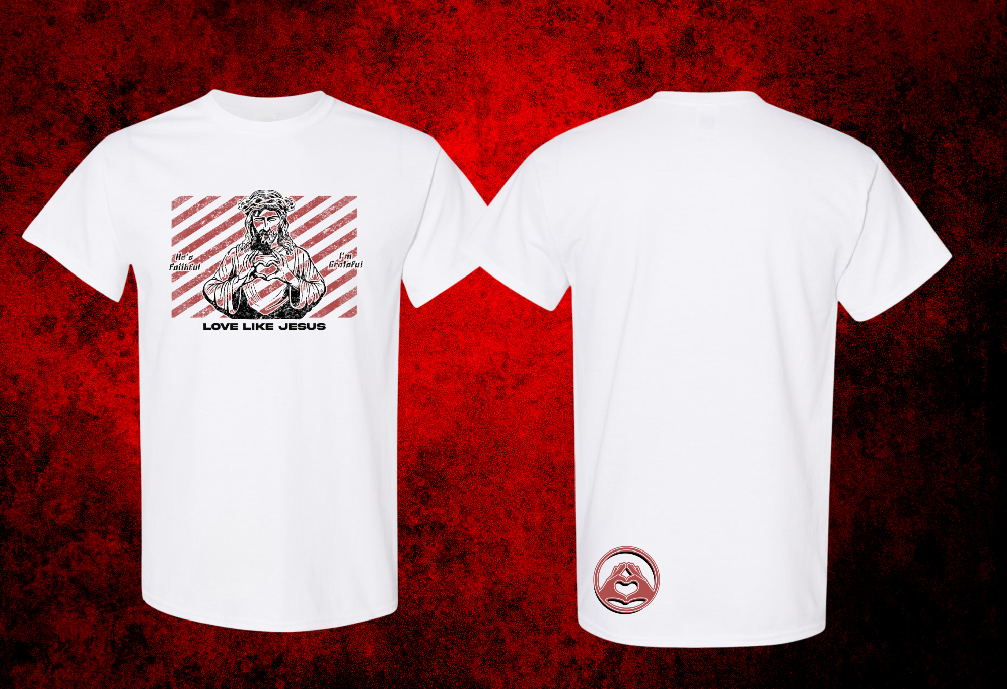 Love Like Jesus - Short Sleeve Crew (White)