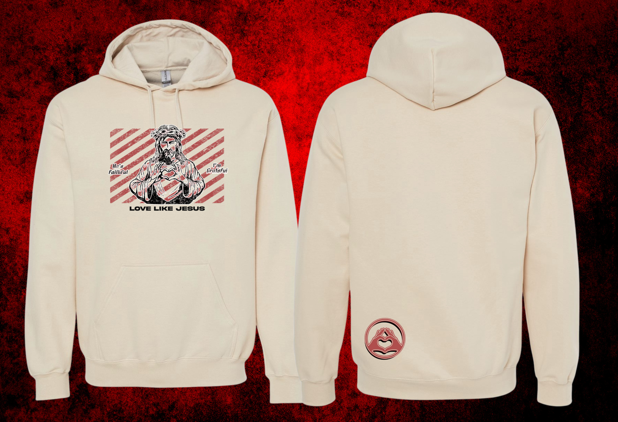 Love Like Jesus - Hoodie (Tan)