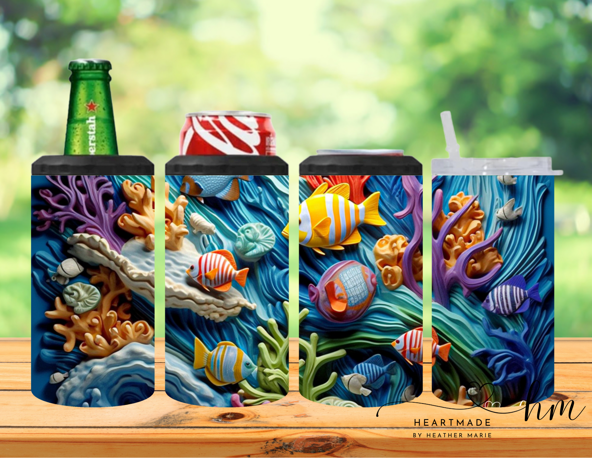 4 in 1 Under the Sea 3D Tumbler