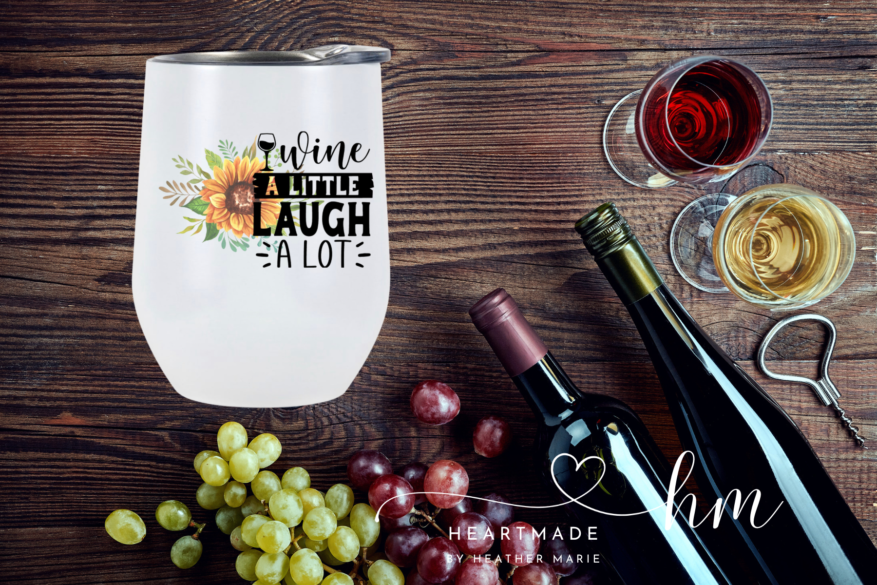 Wine a Little, Laugh A Lot Wine Tumbler