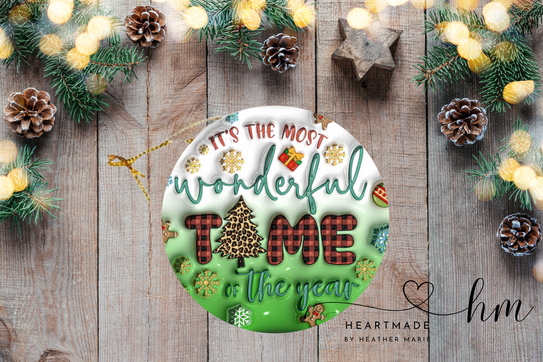 Most Wonderful Time 3D Ornament