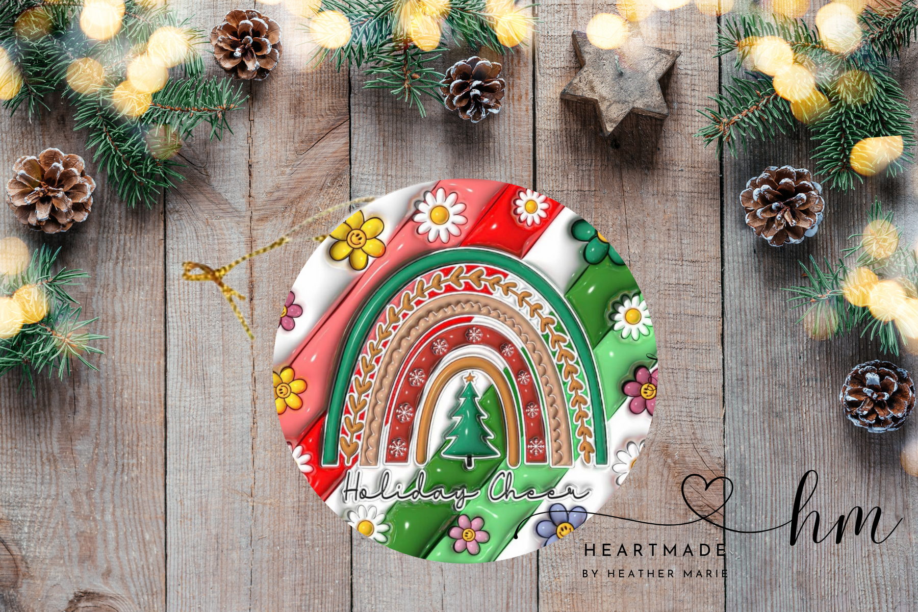 Holiday Cheer 3D Ornament