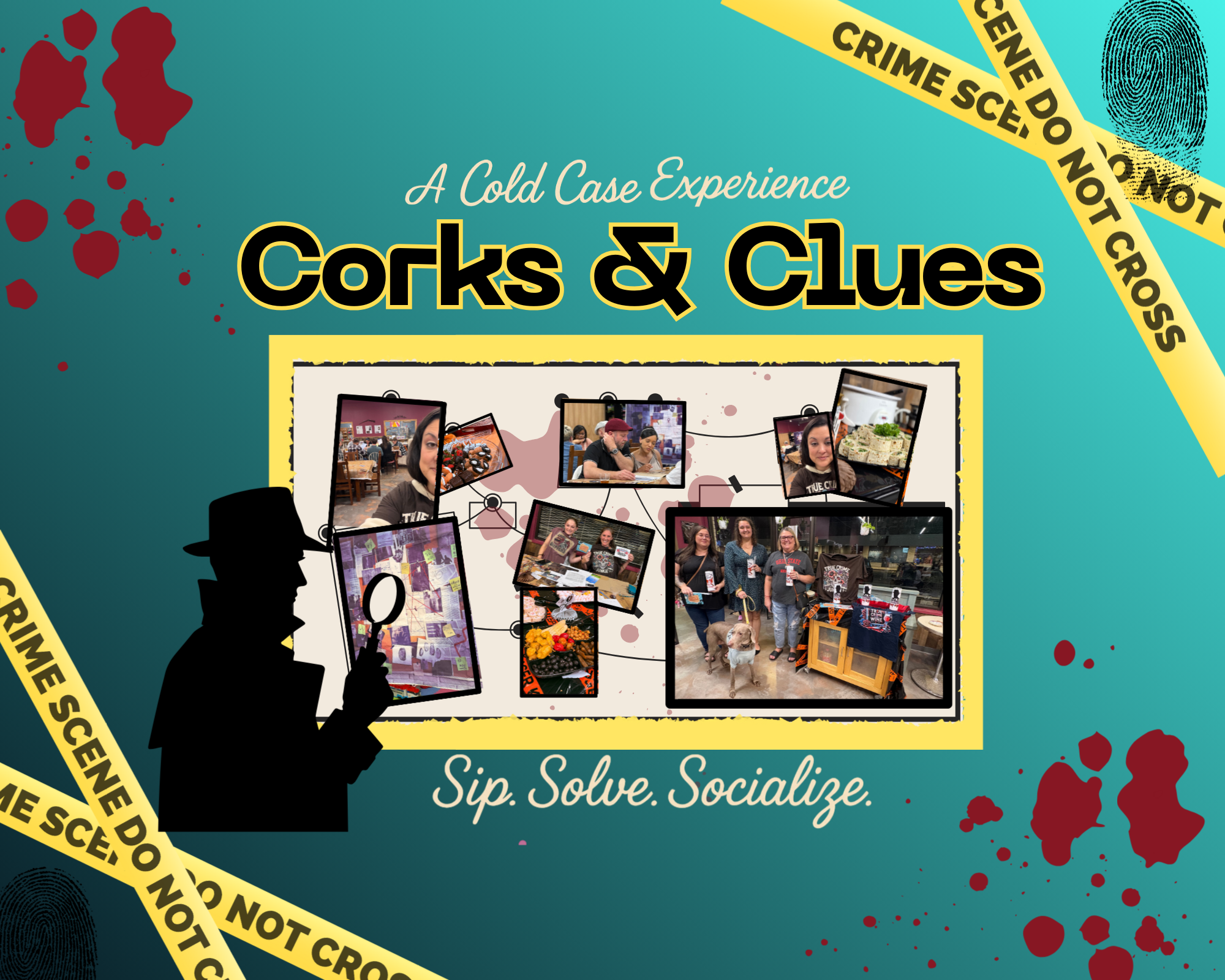 12/20/25 Corks and Clues: A Cold Case Experience