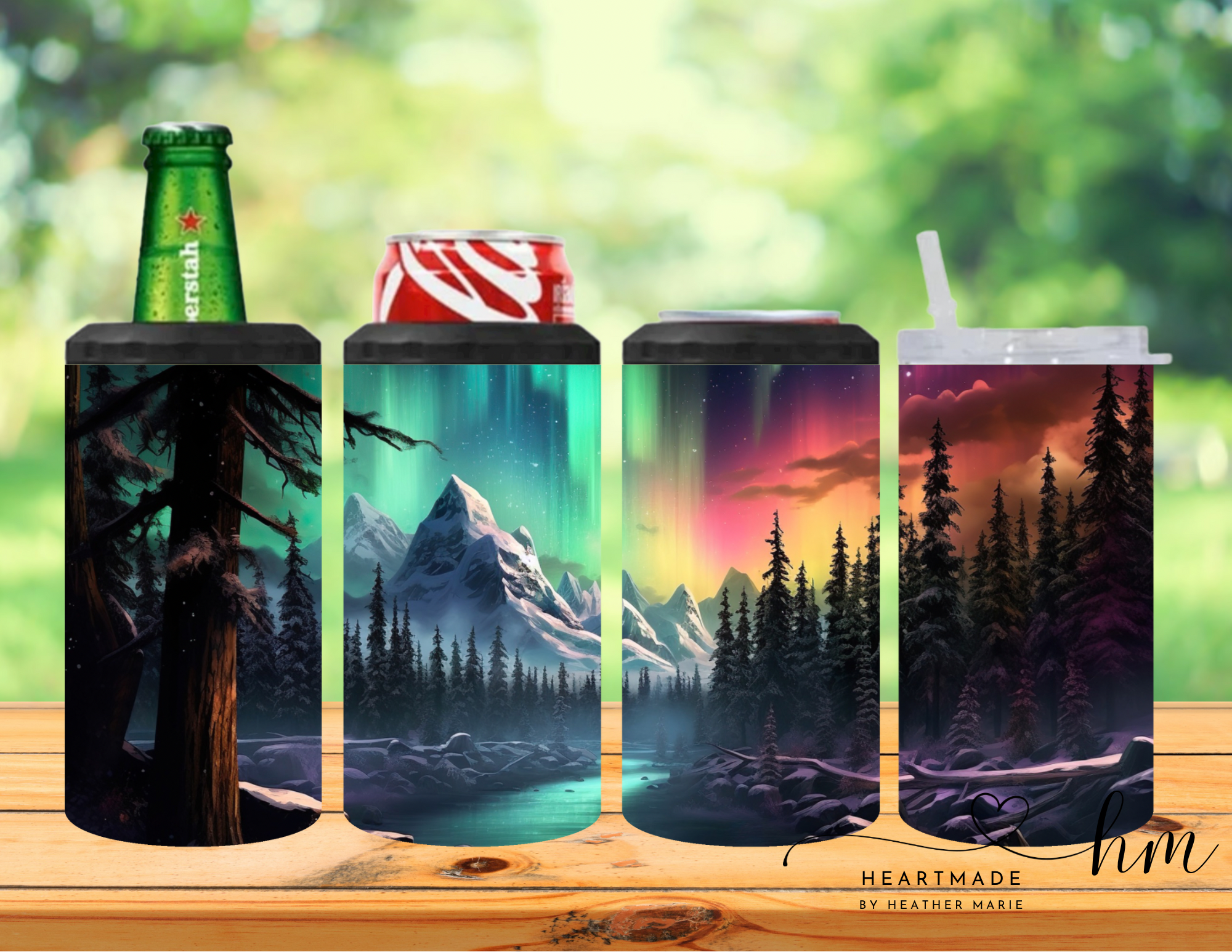 4 in 1 Mountains in a Night Sky 3D Tumbler