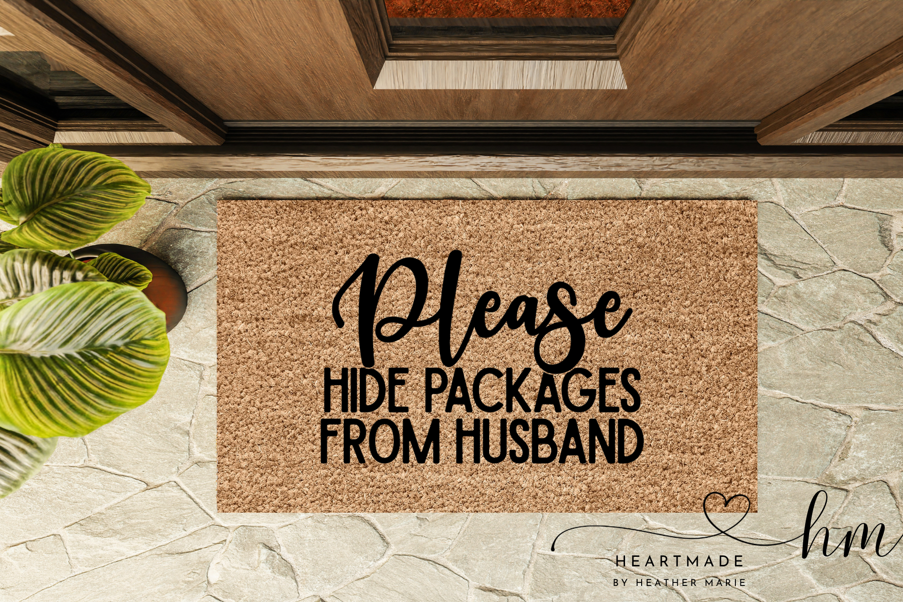 Hide Packages from Husband Doormat