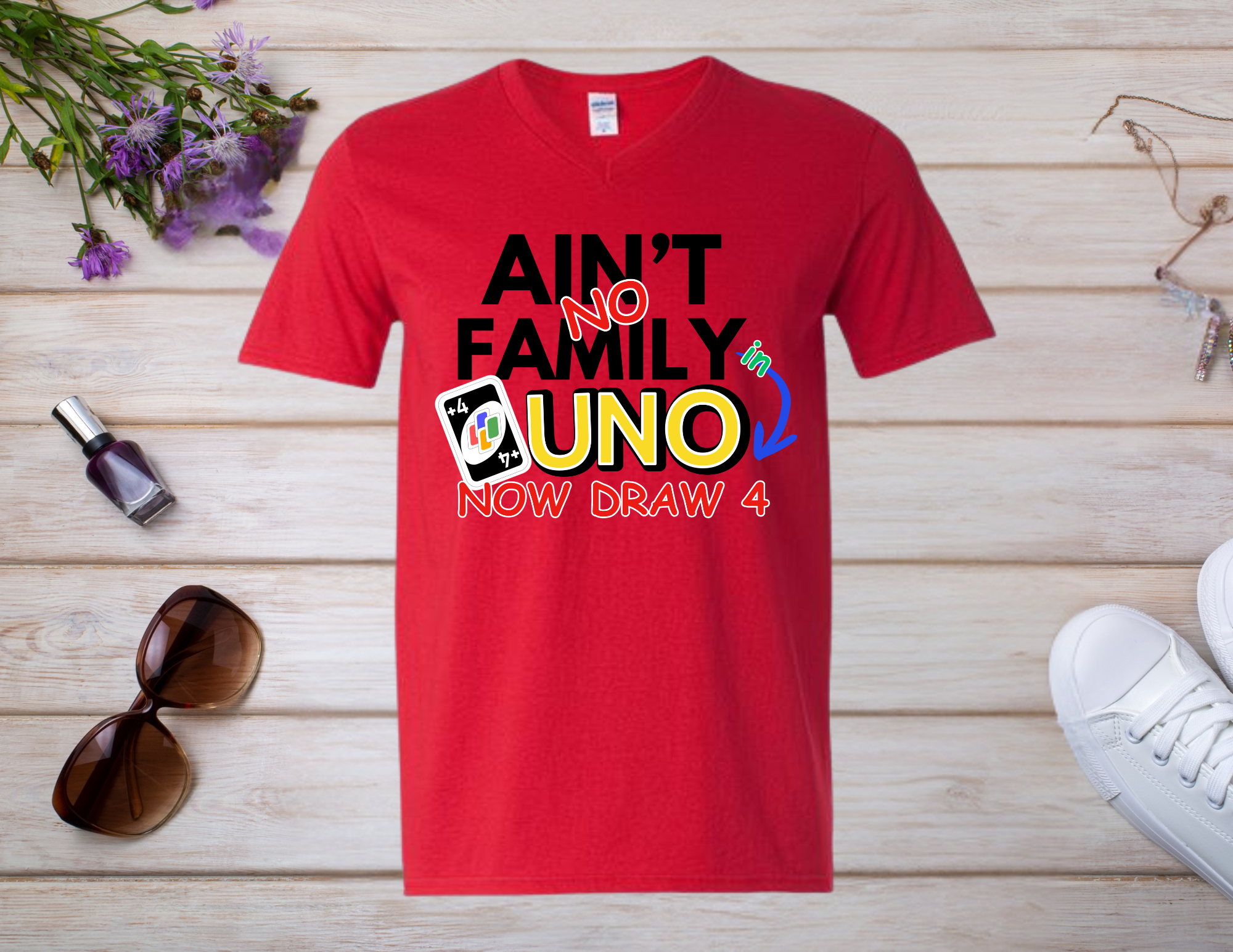 No Family in UNO Shirt